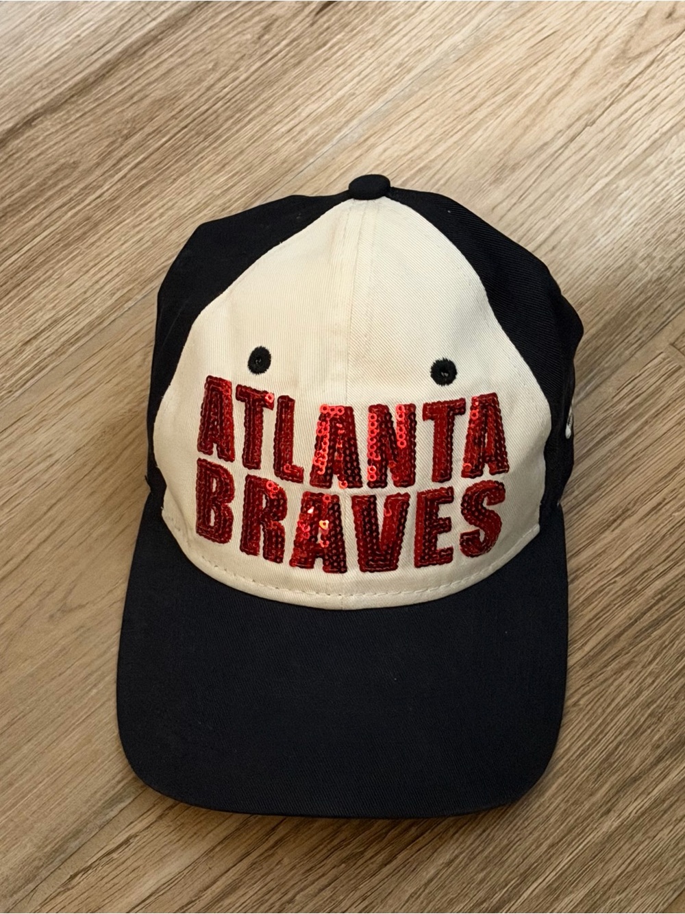 New Era Women’s Bling Sequins MLB Atlanta Braves Baseball Hat Cap